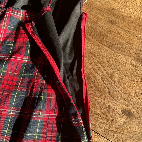 Cider Red and Black Plaid Dress - Picture 7 of 9